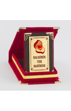 Kalbimin Tek Csmtex - 64 Sahibi Plaketi-kırmızı Çok Renkli