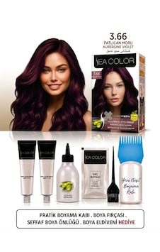 Sea Color Set Saç Boyası 3.66 Patlıcan Moru 2 Li +pratik Boya Kabı Sea Color Set Saç Boyası 3.66 Patlıcan Moru 2 Li +pratik Boya Kabı