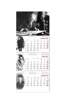 2027 Atatürk Gemici Duvar Takvimi - İmza Çok Renkli 2027 Atatürk Gemici Duvar Takvimi - İmza Çok Renkli
