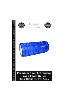 Premium Spor Antrenman Yoga Foam Roller Kısa Saks Mavi Renk Premium Spor Antrenman Yoga Foam Roller Kısa Saks Mavi Renk