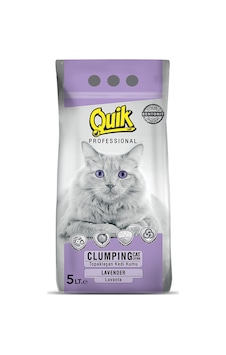 Quik Lavanta Kokulu İnce Topaklaşan Bentonit Kedi Kumu 5 L Quik Lavanta Kokulu İnce Topaklaşan Bentonit Kedi Kumu 5 L