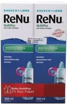 Renu Multiplus Lens Solüsyonu 360 Ml 2'li 208 Tl Etiketli Renu Multiplus Lens Solüsyonu 360 Ml 2'li 208 Tl Etiketli