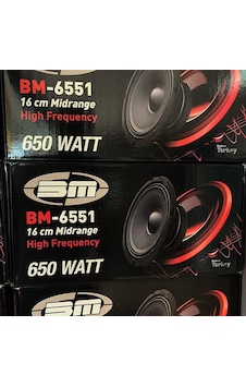 16Cm Bm Audio Bm-6551 650Watt Profesyonel Midrange Hoparlör Takım 16Cm Bm Audio Bm-6551 650Watt Profesyonel Midrange Hoparlör Takım