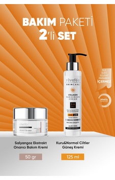 Salyangoz Ekstraktlı Onarıcı Bakım Kremi & Kuru - Normal Ciltler İçin Güneş Kremi Salyangoz Ekstraktlı Onarıcı Bakım Kremi & Kuru - Normal Ciltler İçin Güneş Kremi
