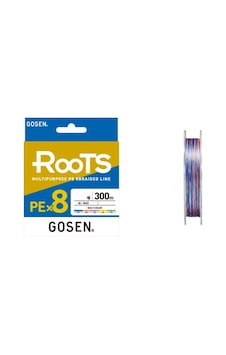 Gosen X8 Roots 300mt 0,216mm Pe 8 Örgü Multi Color İp Misina Gosen X8 Roots 300mt 0,216mm Pe 8 Örgü Multi Color İp Misina