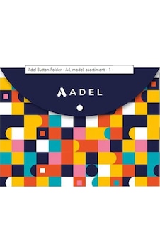 Adel A4 Desenli Çıtçıtlı Zarf Dosya-lacivert Adel A4 Desenli Çıtçıtlı Zarf Dosya-lacivert
