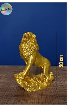 Hediyelik 3 Boyutlu Aslan Figürlü Masa Üstü Biblo Obje 3d Filamet Metalik Sarı 1 Adet Hediyelik 3 Boyutlu Aslan Figürlü Masa Üstü Biblo Obje 3d Filamet Metalik Sarı 1 Adet