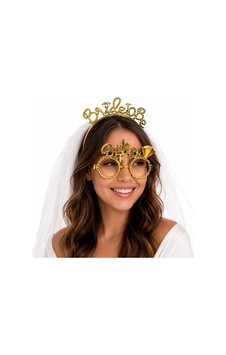 Mey İthalat Bride To Be Gold Taç Ve Parti Gözlüğü Seti Mey İthalat Bride To Be Gold Taç Ve Parti Gözlüğü Seti
