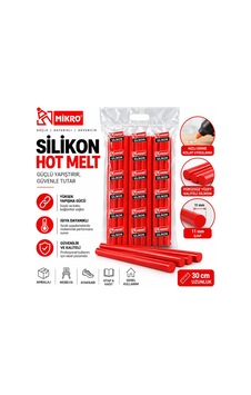 Mikro Hot Melt Kalın Mum Silikon 1 Kg Kırmızı