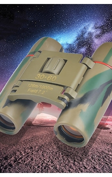 30 60 Zoomlu-taşınabilir Mini-dürbün Sporcu Avcı Dürbünü Mini Çanta Boy Dürbün Yeşil