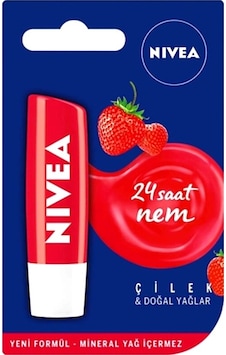 Nivea Lip Care Çilekli Dudak Nemlendirici Lipstick 5.5 ML Nivea Lip Care Çilekli Dudak Nemlendirici Lipstick 5.5 ML