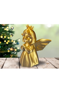 Yılbaşı Temalı Yılbaşı Ev Süsü Mini Figür 3d Baskı 12cm Gold Renk Yılbaşı Temalı Yılbaşı Ev Süsü Mini Figür 3d Baskı 12cm Gold Renk