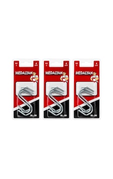 48 Adet No-1 - Küçük S Kanca 12x4pcs 5468 Renkli 48 Adet No-1 - Küçük S Kanca 12x4pcs 5468 Renkli