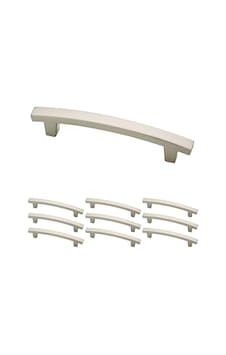 Franklin Brass Pierce Dolap Çekme, Nikel, 4 İnç Çekmece Kolu, 10&apos Lu Paket, P29615k-sn-b