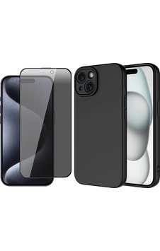 Vendas Apple Uyumlu iPhone 15 Plus Kılıf Zore Mara Lansman Kapak + Hayalet Ekran Koruyucu Siyah Vendas Apple Uyumlu iPhone 15 Plus Kılıf Zore Mara Lansman Kapak + Hayalet Ekran Koruyucu Siyah