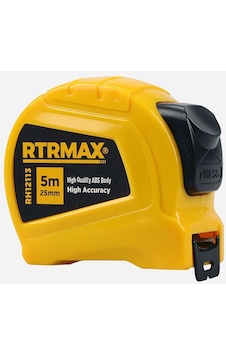 Rtrmax Şerit Metre Stoplu 5 Metre x 19 Mm. Rtrmax Şerit Metre Stoplu 5 Metre x 19 Mm.