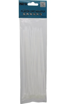 25pcs Beyaz 3.6x200mm Plastik Cırt Kelepçe 5399 25pcs Beyaz 3.6x200mm Plastik Cırt Kelepçe 5399