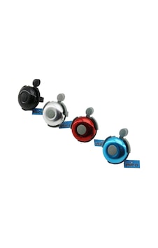İbico İ18-018 Bisiklet Zili Geniş Cırcır Tutacak Yuvarlak Zil Kolu Renkli Metal Kapak - 20'li Paket Çok Renkli