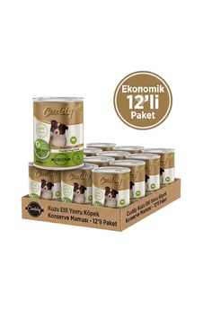 Cuddy Yavru Köpek Kuzulu Ve Jöleli Konserve Mama 400 Gr X 12 Adet Cuddy Yavru Köpek Kuzulu Ve Jöleli Konserve Mama 400 Gr X 12 Adet