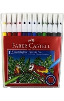Faber Castell Faber-Castell 12 Renk Keçeli Kalem Takım 2155130 Faber Castell Faber-Castell 12 Renk Keçeli Kalem Takım 2155130