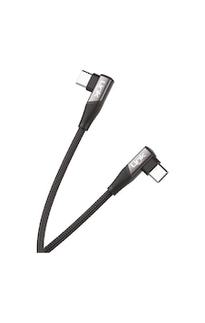 Linktech K595 Safe 60W Type-C - Type-C Data Ve Şarj Kablosu Siyah Linktech K595 Safe 60W Type-C - Type-C Data Ve Şarj Kablosu Siyah