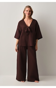 Suwen Jasmine Kimono Sba26390391 Kahverengi Suwen Jasmine Kimono Sba26390391 Kahverengi