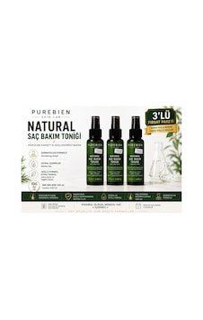3 Lü Natural Saç Bakım Toniği Dökülme Karşıtı & Güçlendirici Bakım 3x100ml