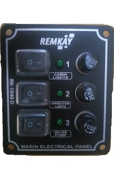 Tekne Sigorta Paneli 3'Lü. Cam Sigortali. Dikey Model Tekne Sigorta Paneli 3'Lü. Cam Sigortali. Dikey Model