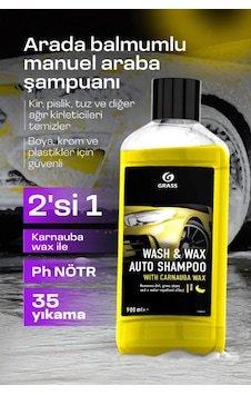 Araba Yıkama Şampuanı Wash Wax 900ml Oto Şampuanı & Boya Koruyucu Araba Yıkama Şampuanı Wash Wax 900ml Oto Şampuanı & Boya Koruyucu