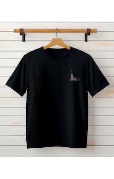 Aselinda Kız Kulesi Baskılı Bisiklet Yaka Beyaz T-shirt-göğüs Baskılı Tişört Siyah Aselinda Kız Kulesi Baskılı Bisiklet Yaka Beyaz T-shirt-göğüs Baskılı Tişört Siyah