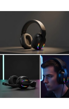 Rgb Aydınlatmalı Kablosuz Kulaklığı Konsol Ve Pc Uyumlu