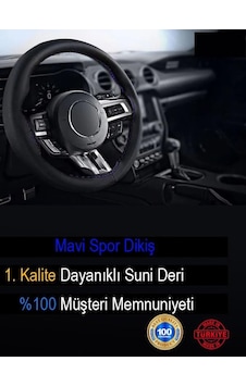 Mercedes İle Uyumlu A İçin Süper Deri Direksiyon Kılıfı, Dikmeli Mavi Spor Dikişli Diğer Mercedes İle Uyumlu A İçin Süper Deri Direksiyon Kılıfı, Dikmeli Mavi Spor Dikişli Diğer