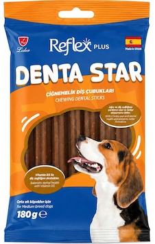 Reflex Plus Denta Star Diş Sağlığı Destekleyici Orta Irk Köpek Ödül Maması 180 Gr Reflex Plus Denta Star Diş Sağlığı Destekleyici Orta Irk Köpek Ödül Maması 180 Gr