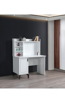 Çizgi Yarım Kitaplıklı Çalışma Masası 110x37x180cm Çizgi Yarım Kitaplıklı Çalışma Masası 110x37x180cm