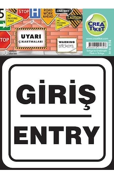 Crea Tiket Uyarı Etiketi Giriş-Entry - 1174 Crea Tiket Uyarı Etiketi Giriş-Entry - 1174