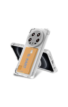 Xiaomi Mi 14 Ultra Kılıf Airbag Tasarımlı Şeffaf Kartlıklı Zore G-kart Kapak Renksiz Xiaomi Mi 14 Ultra Kılıf Airbag Tasarımlı Şeffaf Kartlıklı Zore G-kart Kapak Renksiz