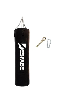 Desfabe BSS 120x32Cm Zincirli Kum Torba+Askı Aparatı Siyah