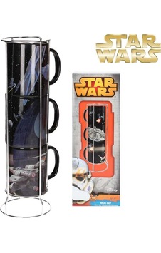 Star Wars Death Star Millenium Falcon Mugs Set Bardak Seti Star Wars Death Star Millenium Falcon Mugs Set Bardak Seti