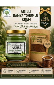 Çareburada Akıllı Bamya Tohumlu Krem 100 Ml + Türk Kahvesi Hediye Çareburada Akıllı Bamya Tohumlu Krem 100 Ml + Türk Kahvesi Hediye