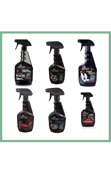 Bşkvirgo 6'lı Araç Bakım Seti Torpido Jant Döşeme Motor Lastik Parlatıcı Hızlı Cila Spreyi 500 Ml Bsk2026