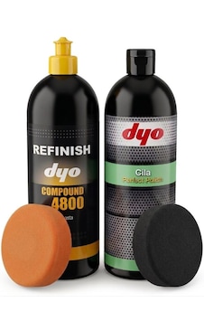 Dyo 4800 Kalın Çizik Giderici Pasta 1 Kg + Yüksek Parlaklık Verici Perfect Cila 1 Lt + 2 Adet Aplikatörlü Sünger Dev Set Dyo 4800 Kalın Çizik Giderici Pasta 1 Kg + Yüksek Parlaklık Verici Perfect Cila 1 Lt + 2 Adet Aplikatörlü Sünger Dev Set