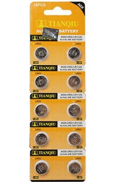 TIANQIU AG8 LR1120/391 Alkalin 10'lu Düğme Pil