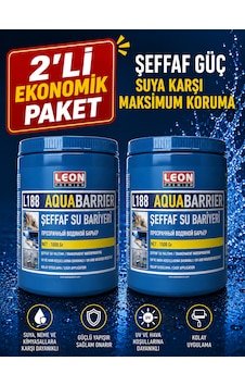 2 Adet Şeffaf Ve Güçlü Su Bariyeri Küf Önleyici Ve Su Yalıtımı 1 Kg 2 Adet Şeffaf Ve Güçlü Su Bariyeri Küf Önleyici Ve Su Yalıtımı 1 Kg