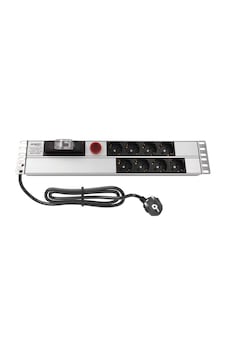 Amp Connect 19" 2u 8'li Schuko Sigortalı Volt/amper Gösterheli Kabinet Grup Prizi Pdu 16a Amp Connect 19" 2u 8'li Schuko Sigortalı Volt/amper Gösterheli Kabinet Grup Prizi Pdu 16a