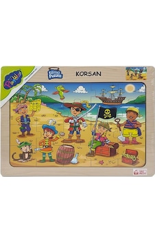 Playwood Ahşap Eğitici Puzzle Korsan Ony56