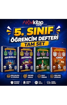 Murat Eğitim Yayınları 5.sınıf Öğrencim Defteri Seti 4 Kitap