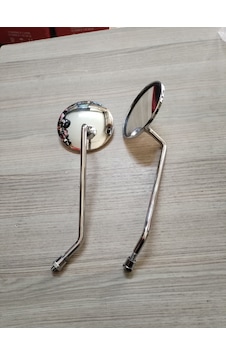 Scooter Ayna Takımı Kromajlı Yuvarlak 8/10mm Scooter Ayna Takımı Kromajlı Yuvarlak 8/10mm