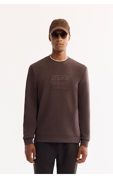 Avva Erkek Kahve Bisiklet Yaka Pamuklu Bi-stretch Baskılı Regular Fit Sweatshirt A52y1289 Avva Erkek Kahve Bisiklet Yaka Pamuklu Bi-stretch Baskılı Regular Fit Sweatshirt A52y1289