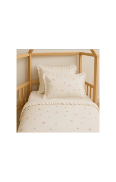 %100 Pamuk Yıldız Nakış İşlemeli Fırfırlı Bebek Nevresim Takımı Ekru - 801920183 Ekru %100 Pamuk Yıldız Nakış İşlemeli Fırfırlı Bebek Nevresim Takımı Ekru - 801920183 Ekru