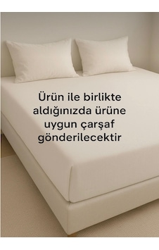 Uçkan Home %100 Pamuk Çift Kişilik Çarşaf 240x260--ekru Çarşaf Kırık Beyaz